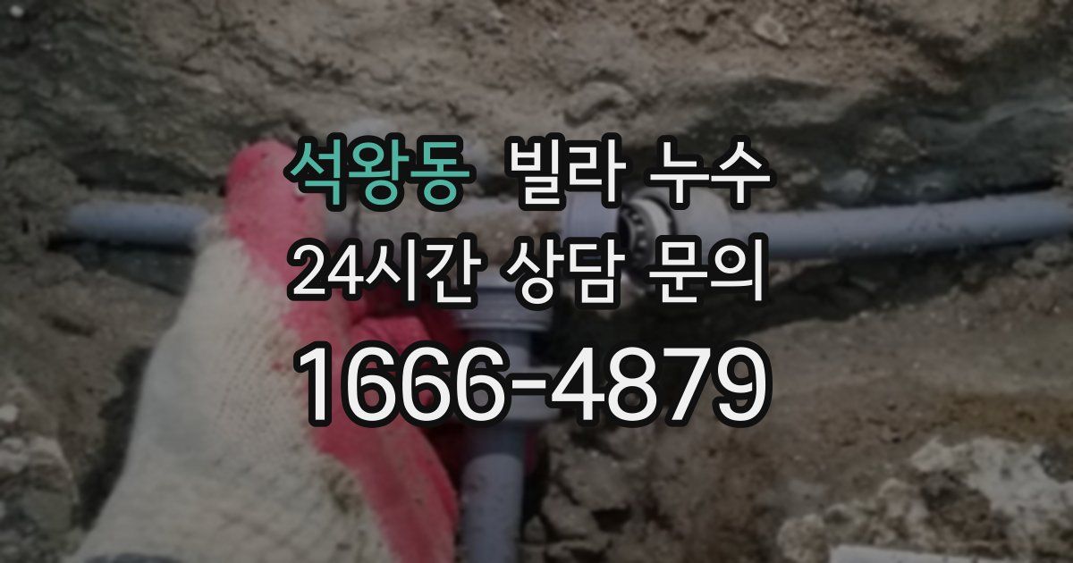 석왕동 빌라 누수