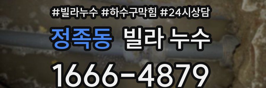 정족동 빌라 누수