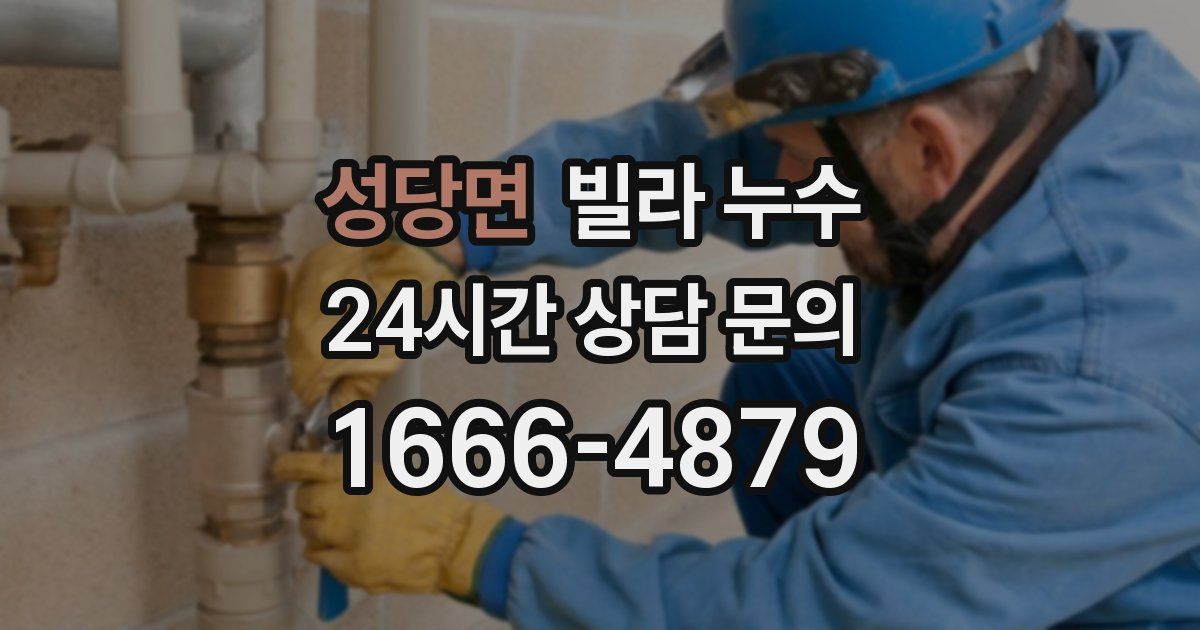 성당면 빌라 누수