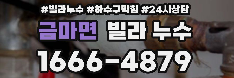 금마면 빌라 누수