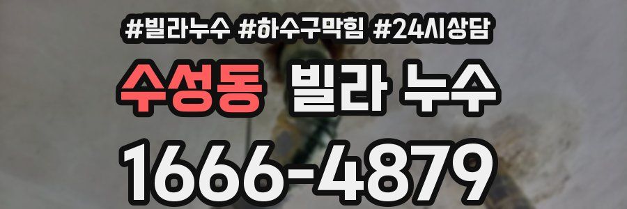 수성동 빌라 누수