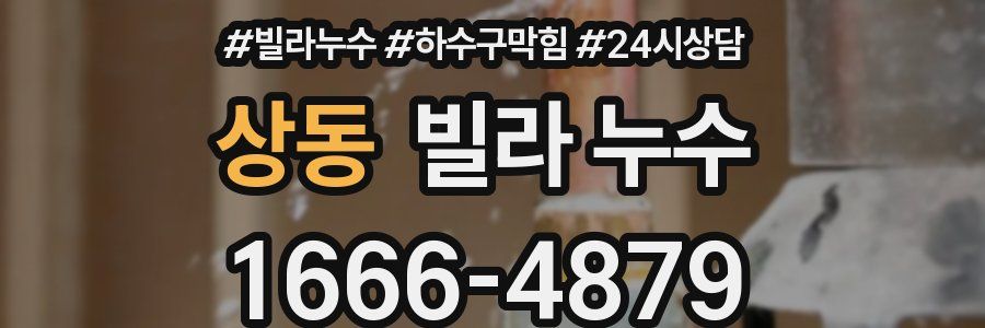 상동 빌라 누수