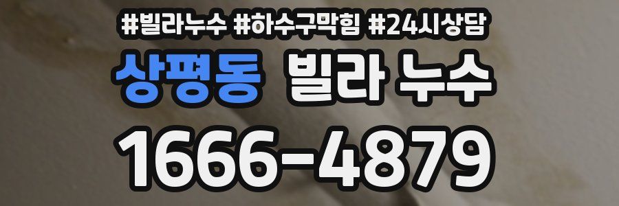 상평동 빌라 누수