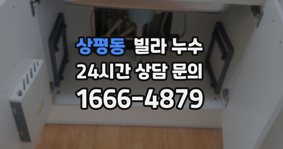 상평동 빌라 누수