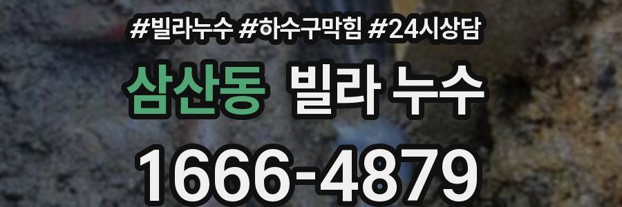 삼산동 빌라 누수