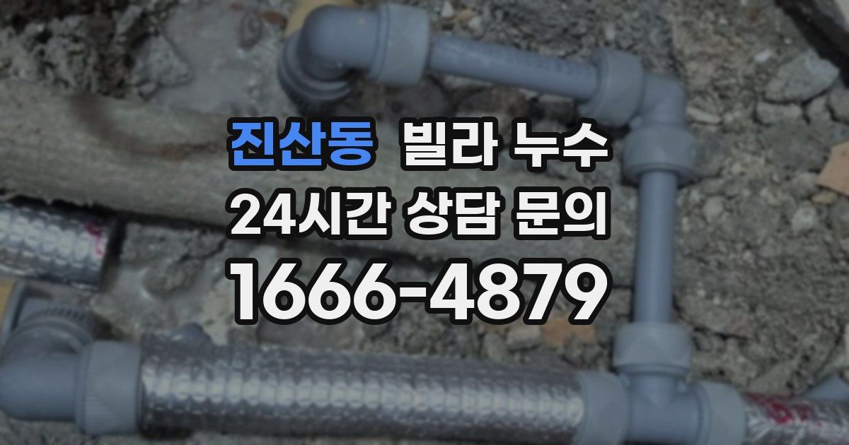 진산동 빌라 누수