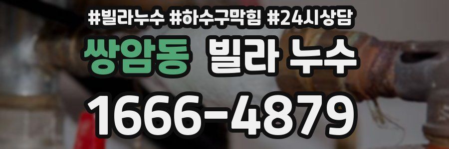 쌍암동 빌라 누수