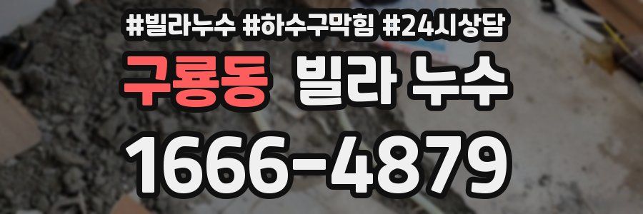 구룡동 빌라 누수