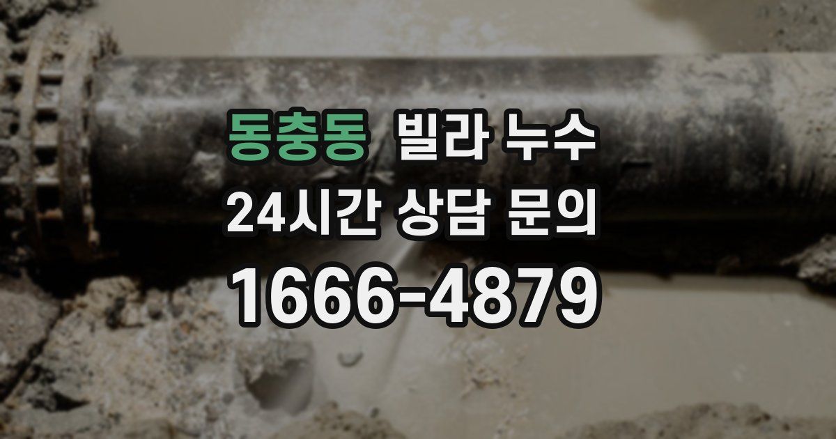 동충동 빌라 누수