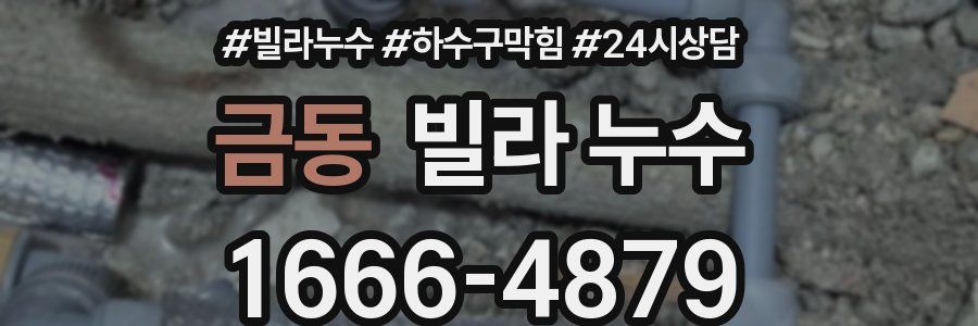 금동 빌라 누수