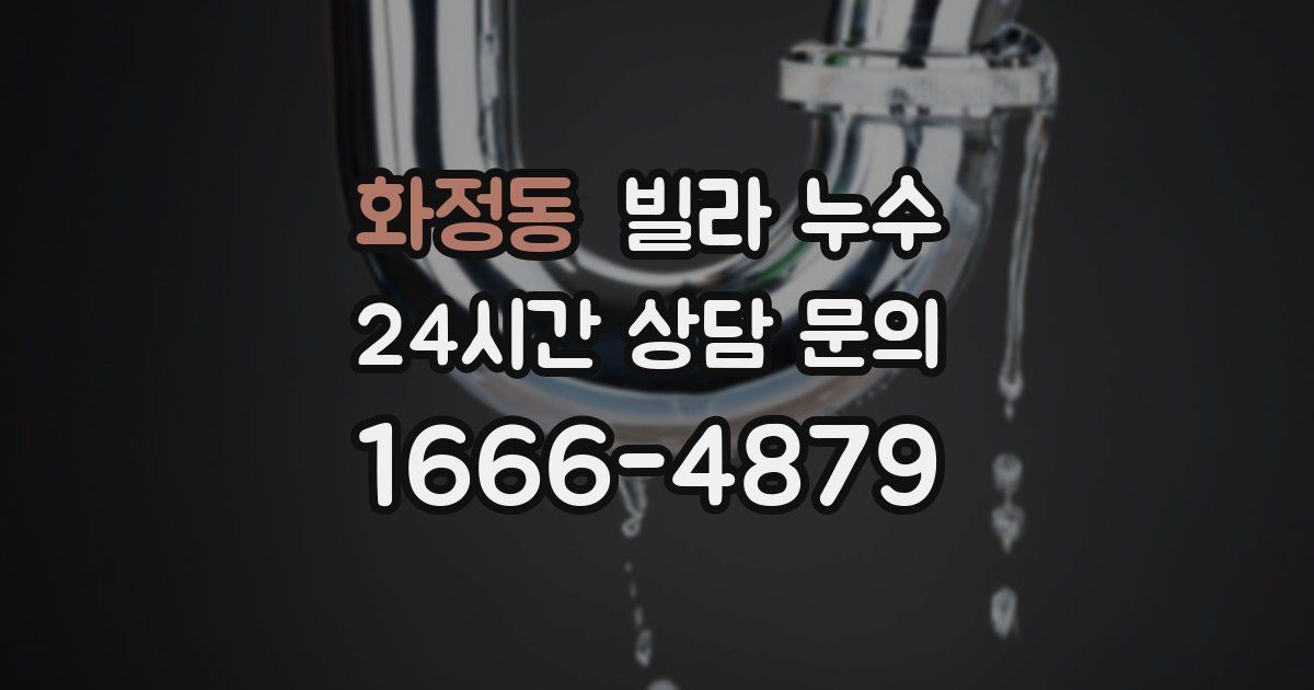 화정동 빌라 누수