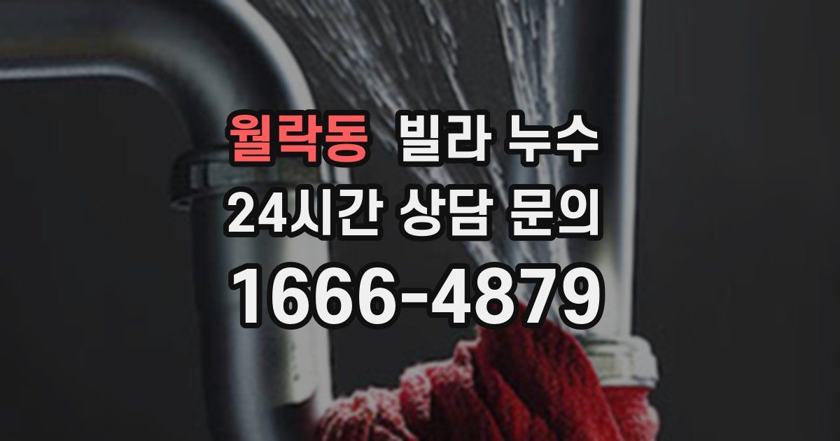 월락동 빌라 누수