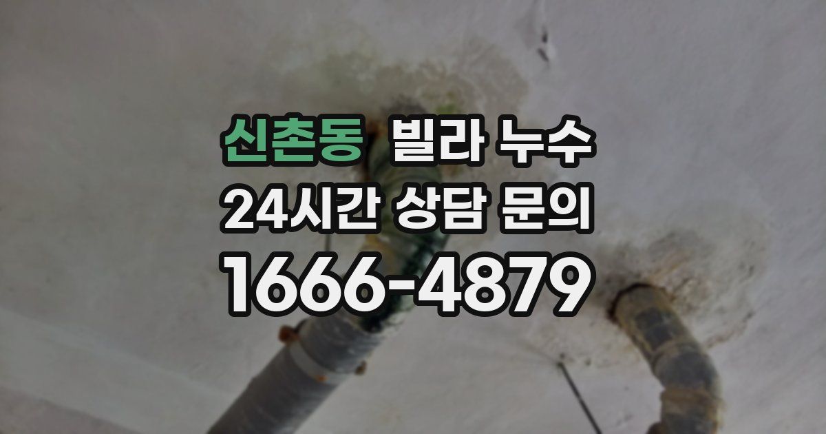 신촌동 빌라 누수