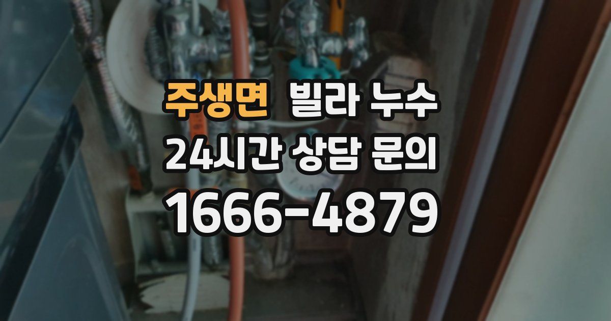 주생면 빌라 누수