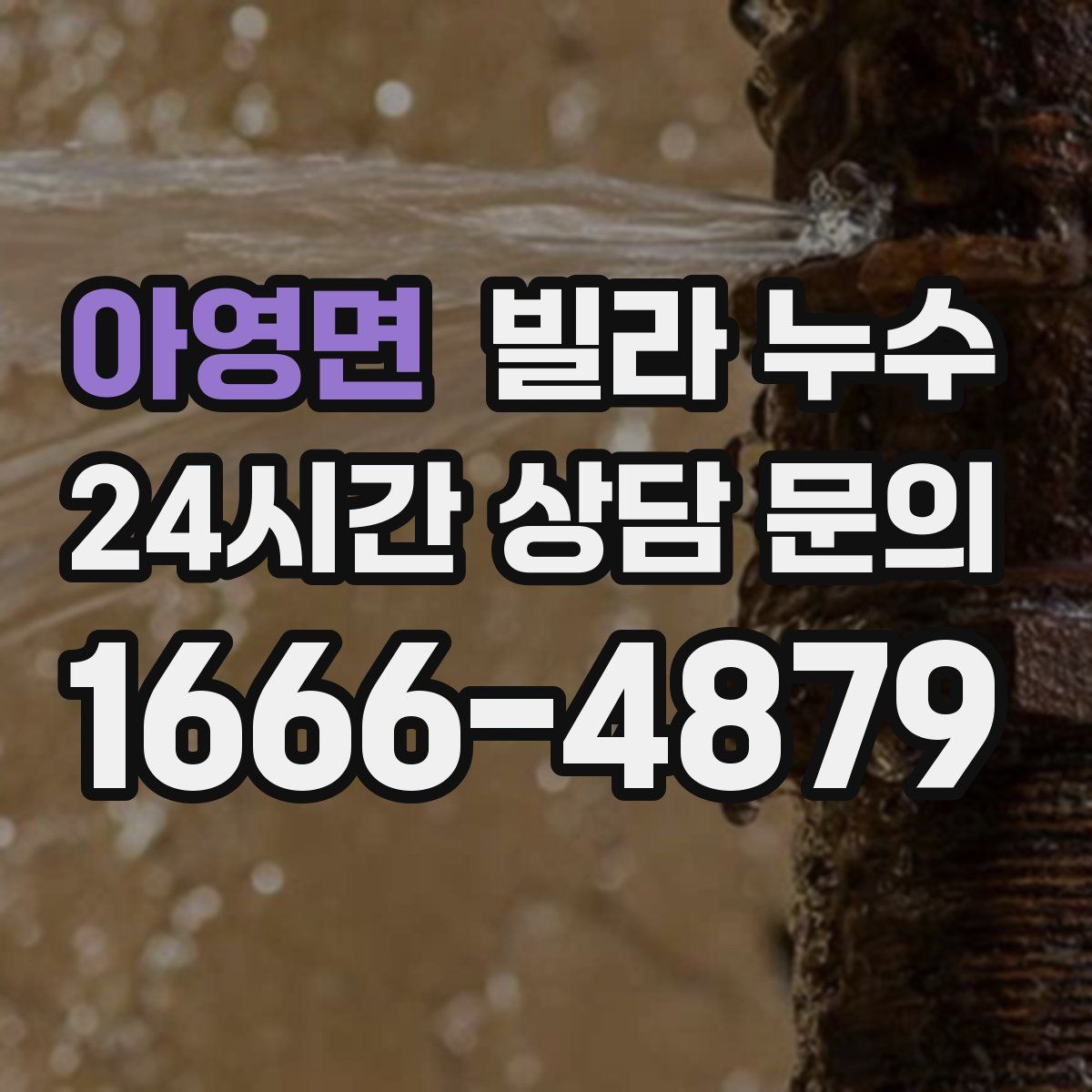 아영면 빌라 누수