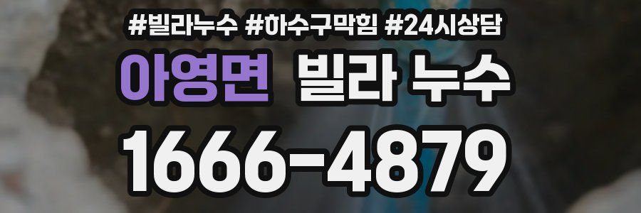 아영면 빌라 누수