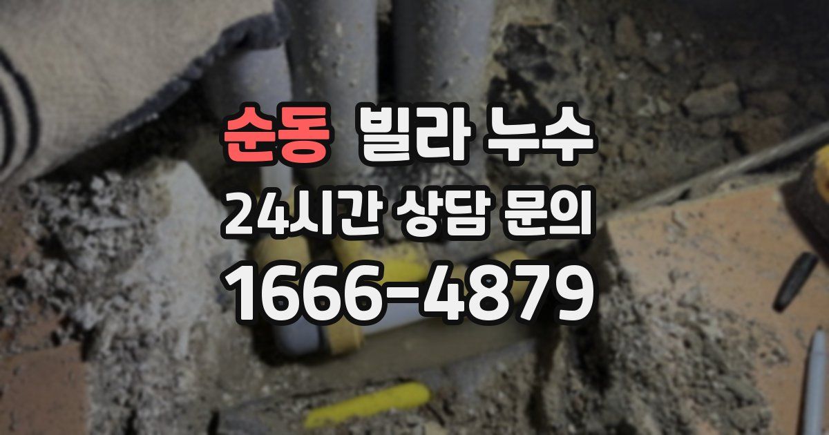 순동 빌라 누수