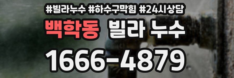백학동 빌라 누수