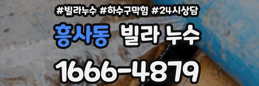 흥사동 빌라 누수