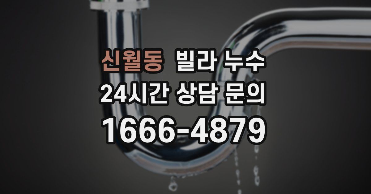 신월동 빌라 누수