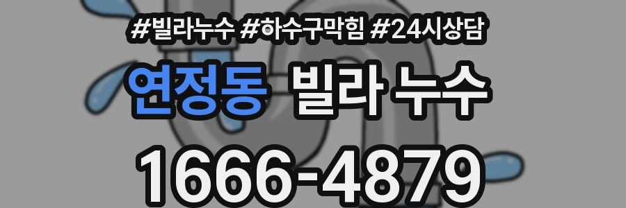 연정동 빌라 누수