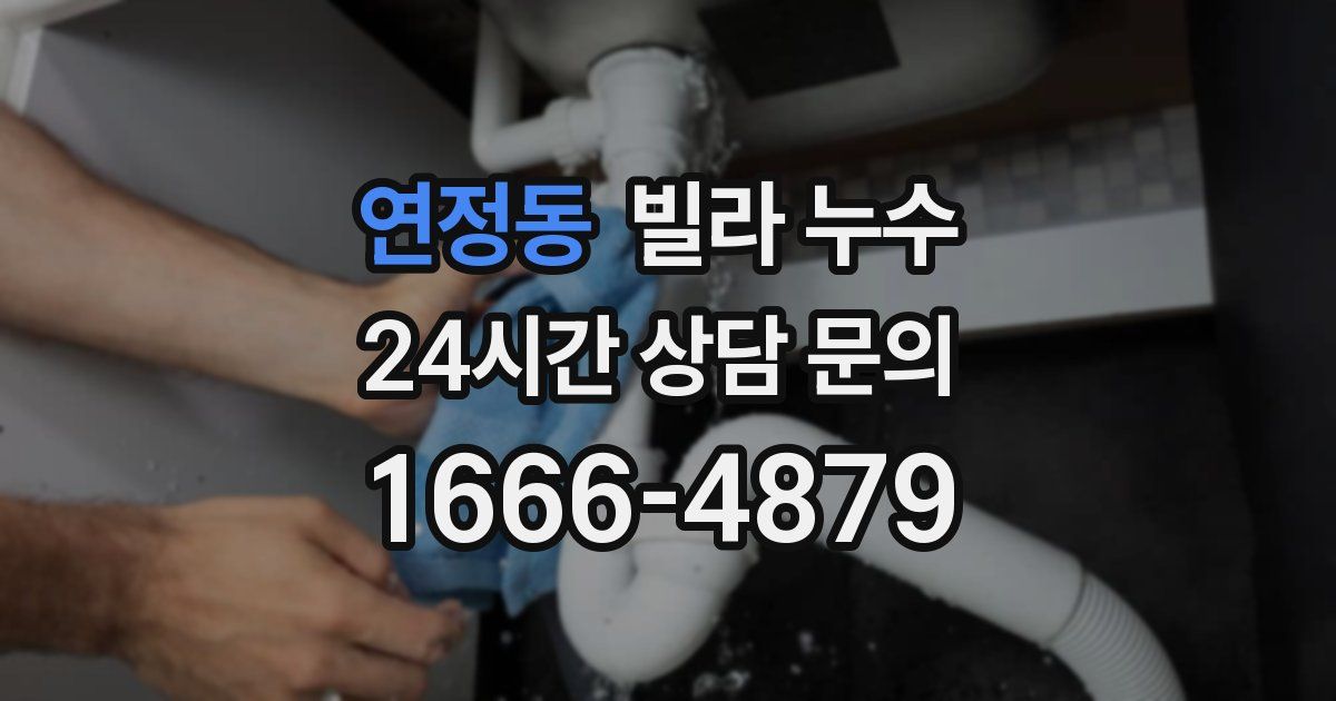 연정동 빌라 누수