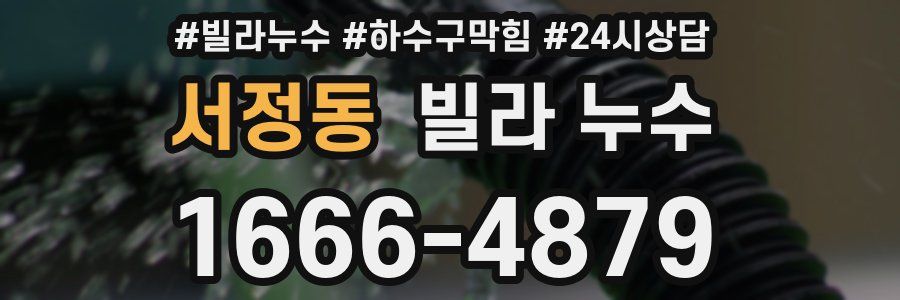 서정동 빌라 누수