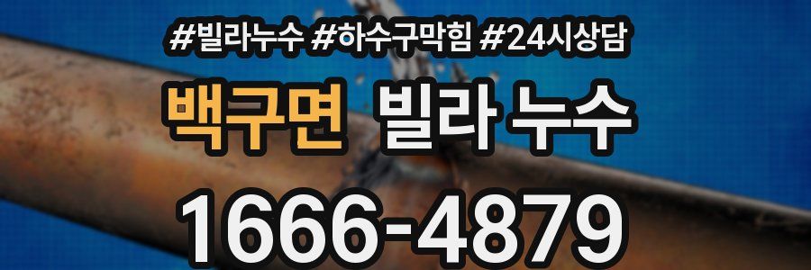 백구면 빌라 누수