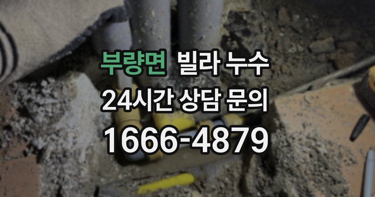 부량면 빌라 누수