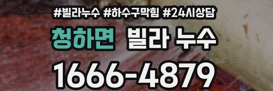 청하면 빌라 누수