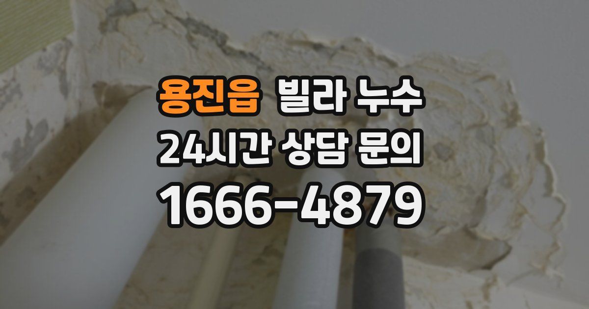 용진읍 빌라 누수