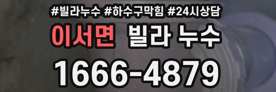 이서면 빌라 누수