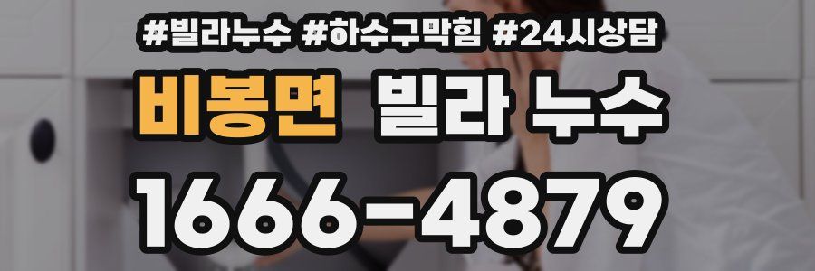 비봉면 빌라 누수