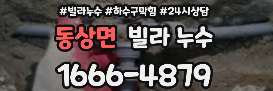 동상면 빌라 누수