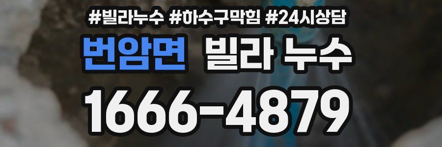 번암면 빌라 누수