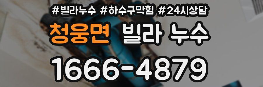 청웅면 빌라 누수