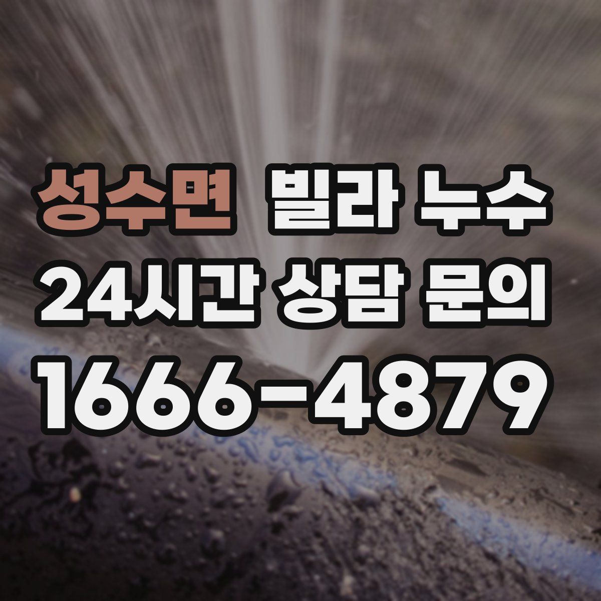 성수면 빌라 누수