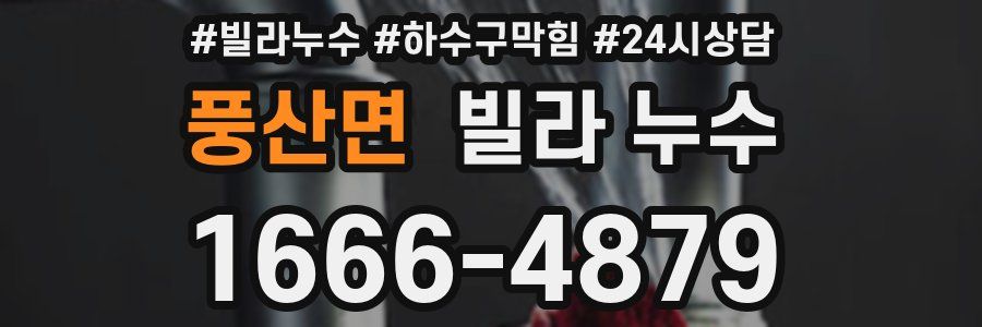 풍산면 빌라 누수