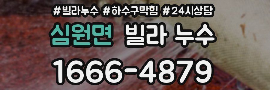 심원면 빌라 누수