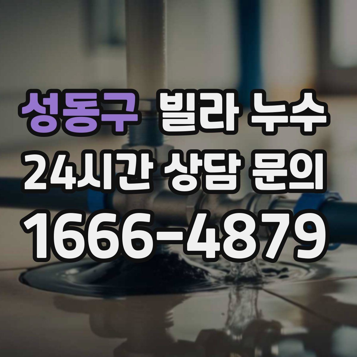 성동구 빌라 누수 상담할 때 알려주면 좋은 정보 정리