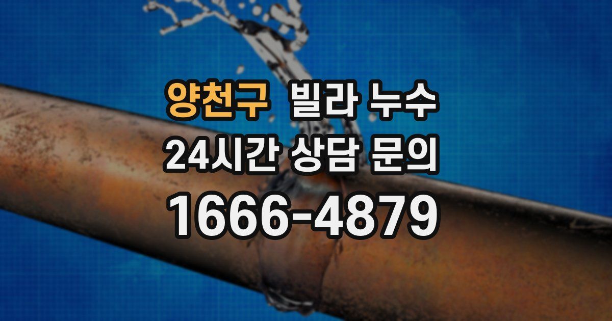 양천구 빌라 누수