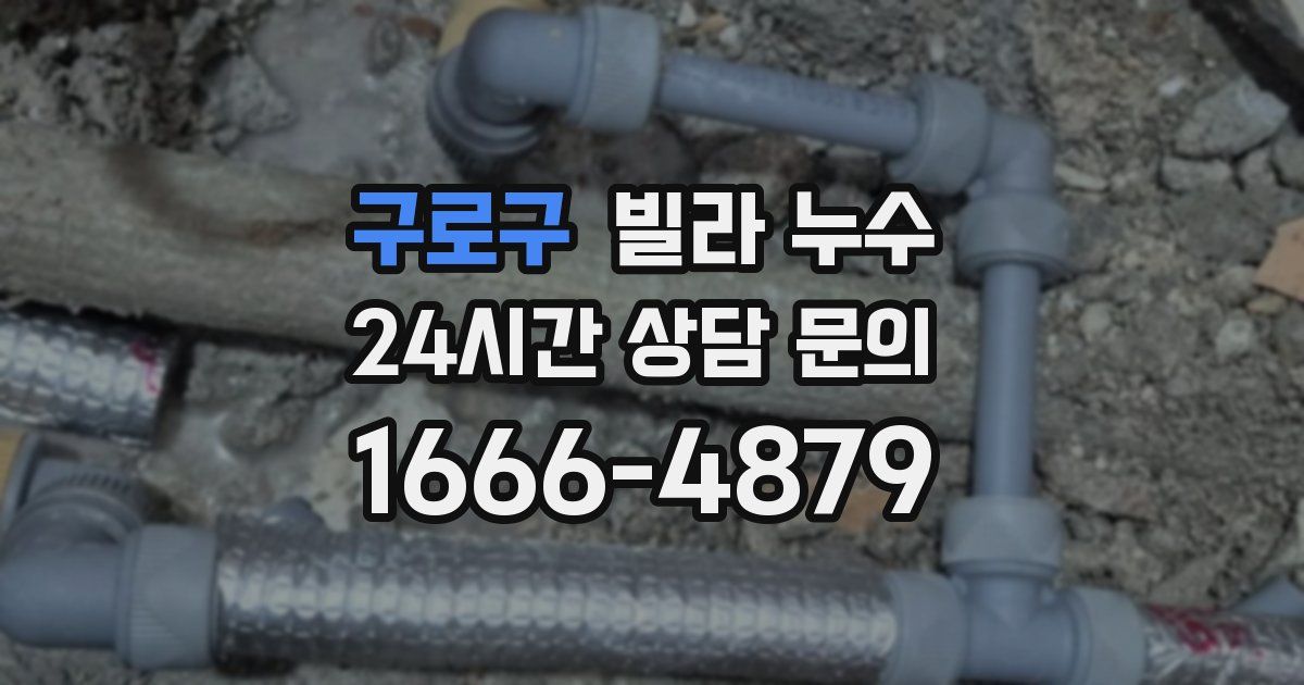 구로구 빌라 누수