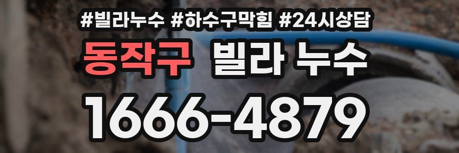 동작구 빌라 누수