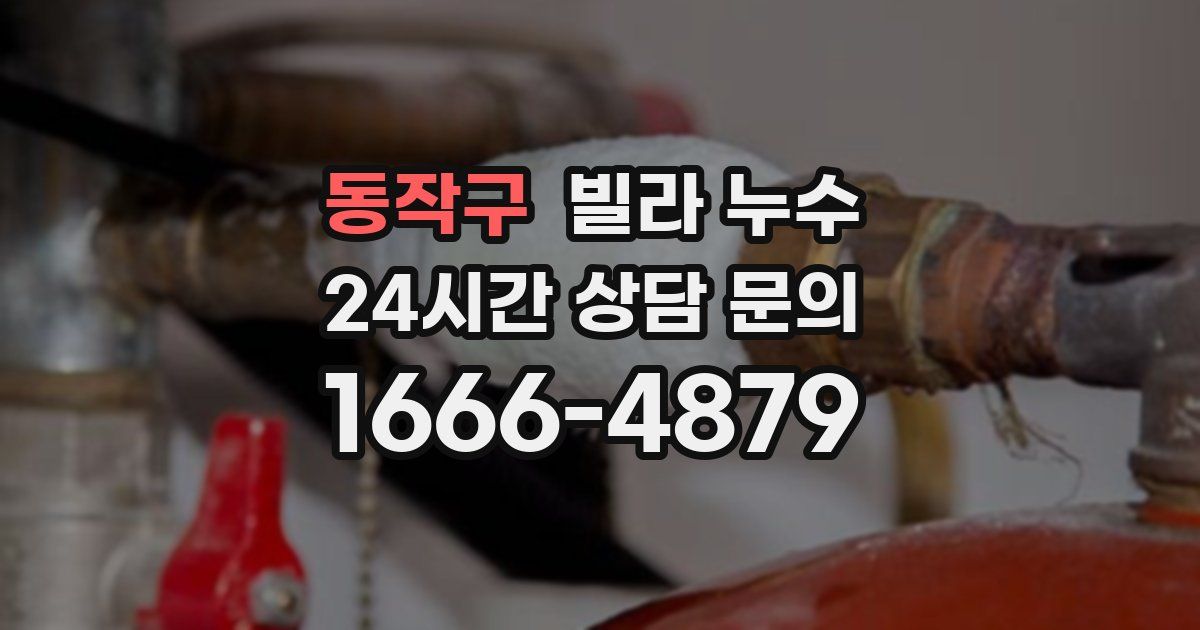 동작구 빌라 누수