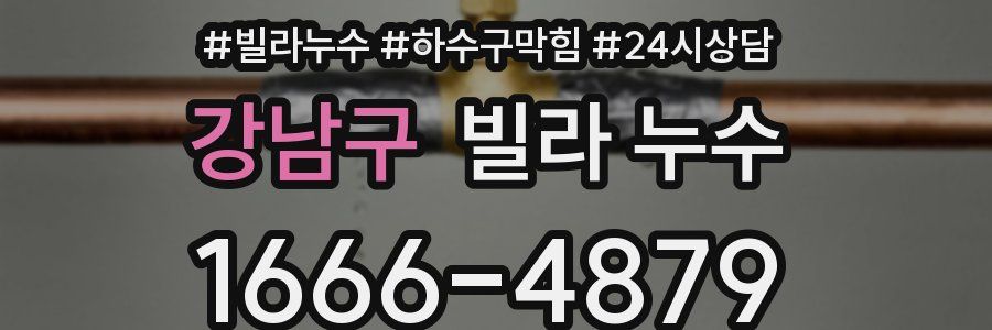 강남구 빌라 누수