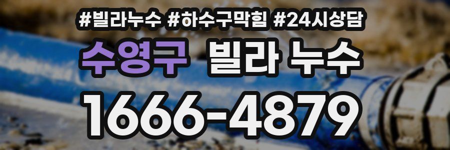 수영구 빌라 누수