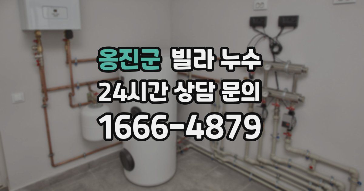 옹진군 빌라 누수