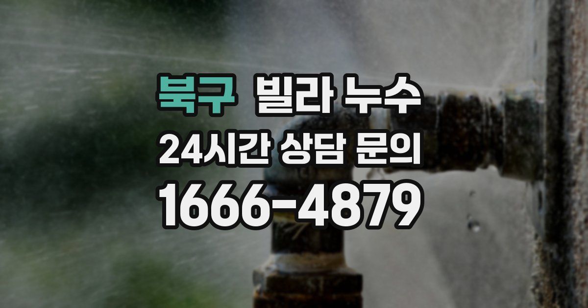 북구 빌라 누수