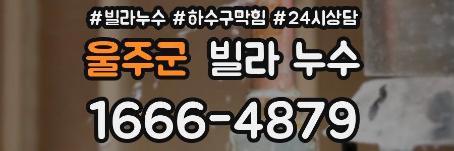 울주군 빌라 누수