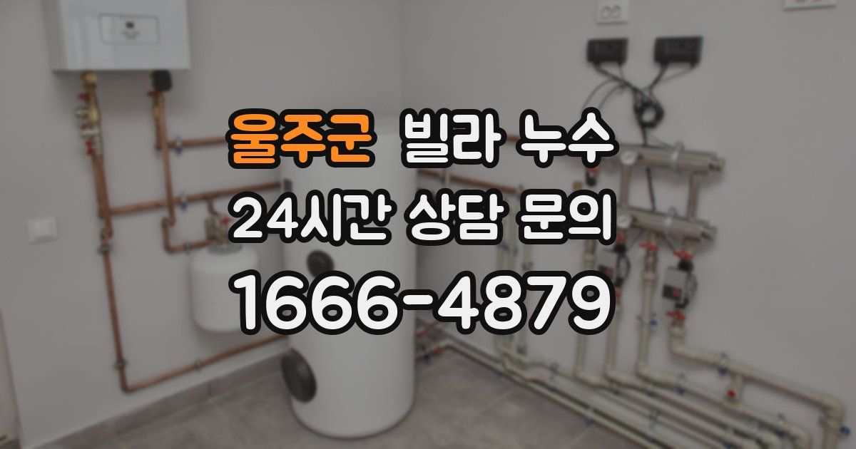 울주군 빌라 누수